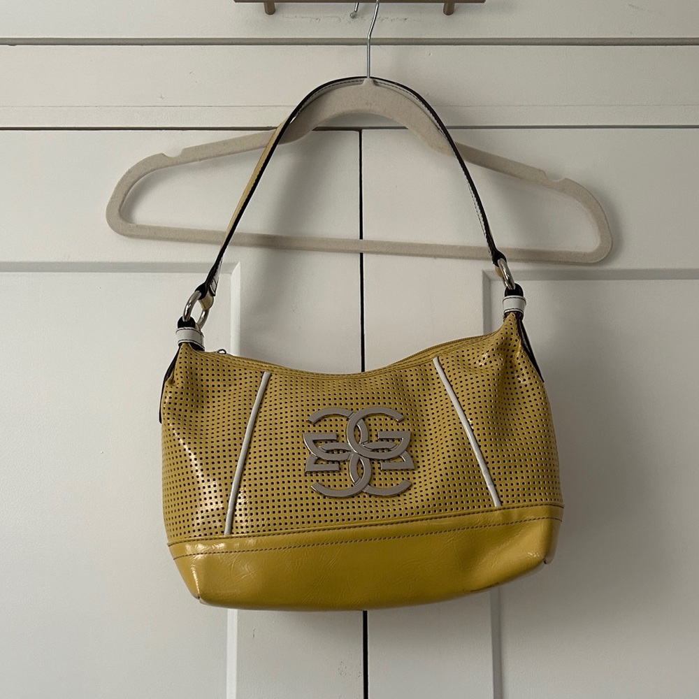 Vintage Y2K Mustard Yellow Shoulder Bag by Genna DeRossi